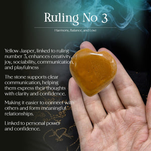 Yellow Jasper Puff Heart