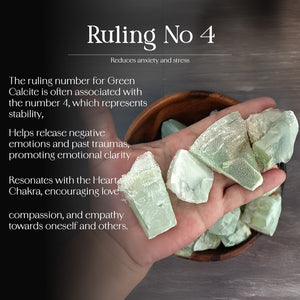 Green Calcite Raw Stone