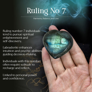 Labradorite Puff Heart