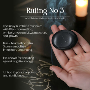 Black Tourmaline Palm Stone