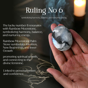 Rainbow Moonstone Palm Stone