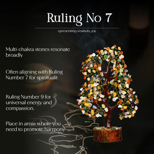 Multi Chakra Crystal Tree