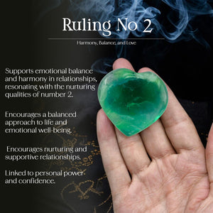 Green Fluorite Puff Heart