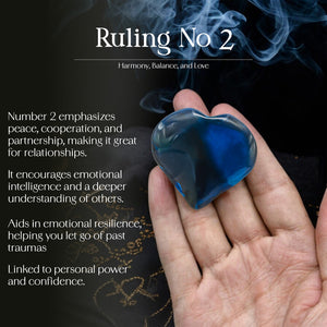 Blue Onyx Agate Puff Heart