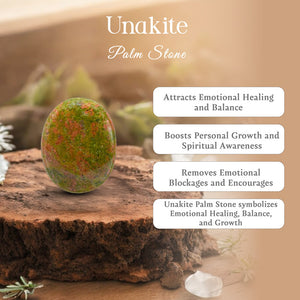 Unakite Palm Stone