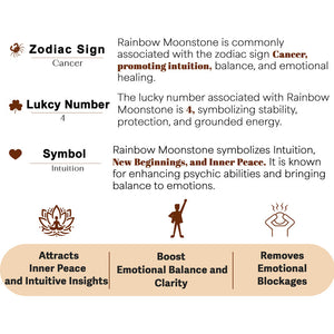 Rainbow Moonstone Orgone Crystal Pyramid