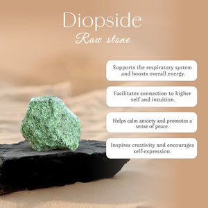 Diopside Raw Stone