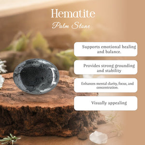 Hematite Palm Stone