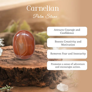 Carnelian Palm Stone