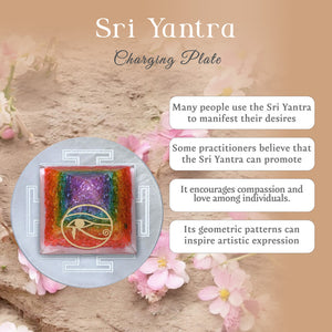 Sri Yantra (round) Charging Plate
