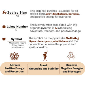 Seven Chakra Meditation Orgone Crystal Pyramid