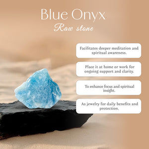 Blue Onyx Raw Stone