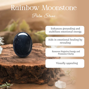 Black Obsidian Palm Stone