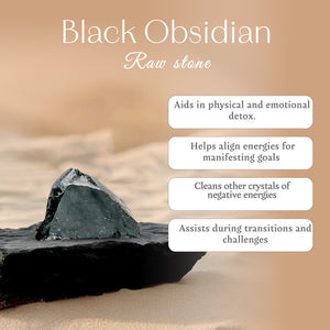 Black Obsidian Raw Stone