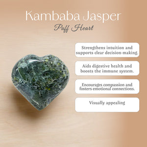 Kambaba Jasper Puff Heart