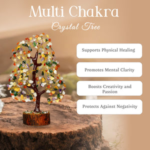 Multi Chakra Crystal Tree