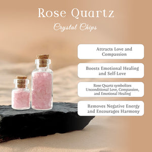 Rose Quartz Crystal Chips