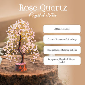 Rose Quartz Crystal Tree