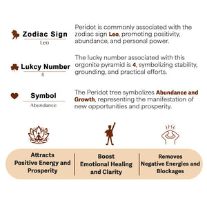 Amethyst and Peridot Orgone Crystal Pyramid