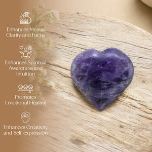 Amethyst Puff Heart
