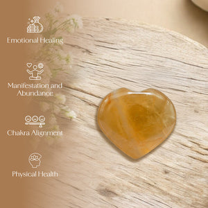 Citrine Puff Heart