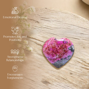Cobalt Calcite Puff Heart