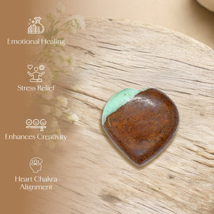Chrysoprase Puff Heart