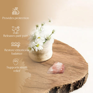 Strawberry Pink Calcite Raw Stone