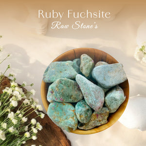 Ruby Fuchsite Raw Stone