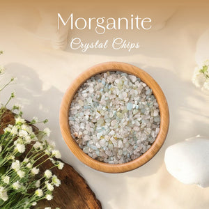 Morganite Crystal Chips