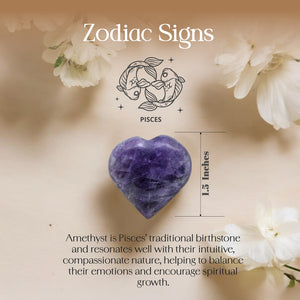 Amethyst Puff Heart