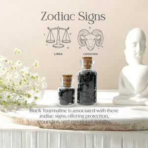 Black Tourmaline Crystal Chips