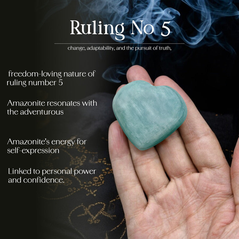 Amazonite Puff Heart