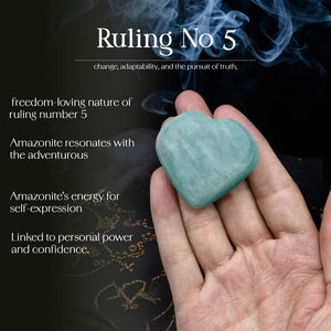 Amazonite Puff Heart