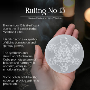 Metraton Cube with Platonic Solid Charging Plate