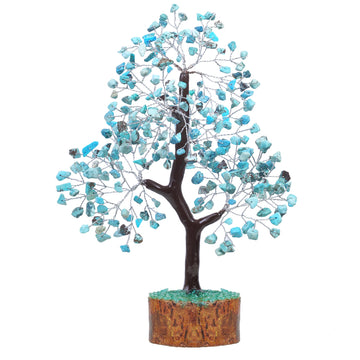Turquoise Tree, Heal Throat Chakra, Brings Good Fortune, 10-12 Inches By Yatskia