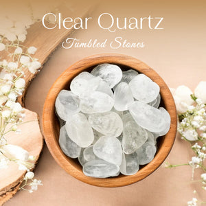 1lb Clear Quartz Tumbled Stone