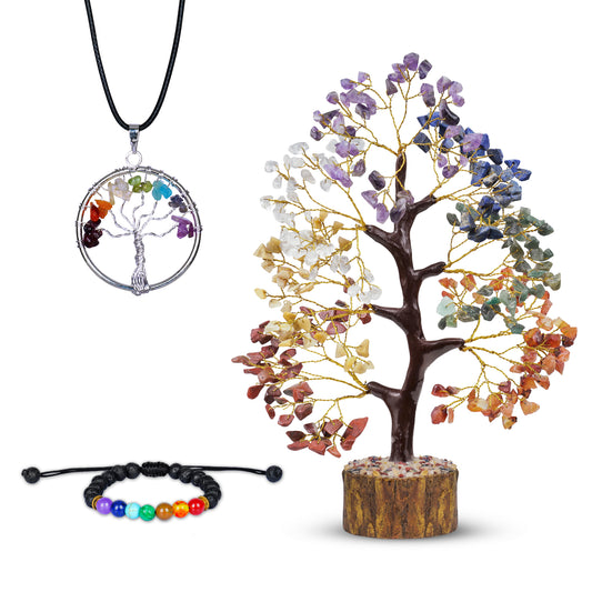 Seven Chakra Crystal Tree