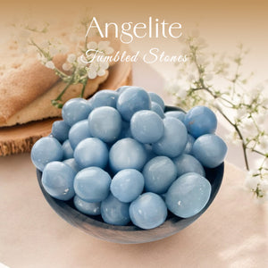 1lb Angelite Tumbled Stone