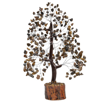 Tiger Eye Sacral Chakra Gemstone Tree for Courage and Confidence By Yatskia | 10-12 Inches