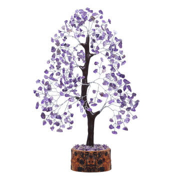 Yatskia Amethyst Crown Chakra Gemstone Tree for Soothing Energies | 10-12 Inches