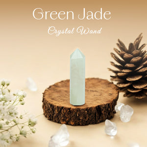 Green Jade Crystal Wand