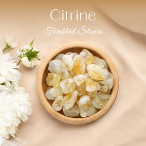 1lb Citrine Tumbled Stone