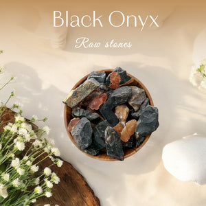 Black Onyx Raw Stone