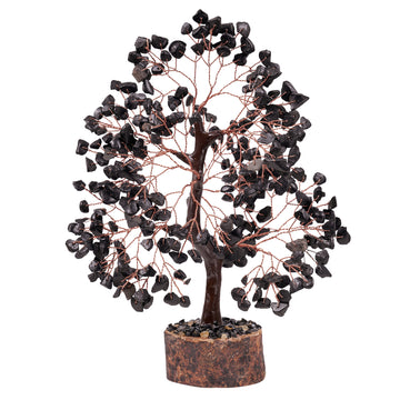 Yatskia Black Tourmaline Crystal Tree For Positive Energies, Root Chakra, EMF Protection | 10-12 Inches