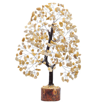 Yatskia Yellow Aventurine Gemstone Tree - Healing Crystals - Tree Of Life Decor - Crystal Gifts | 10-12 Inches
