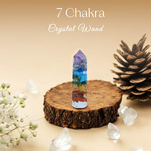 7 Chakra Crystal Wand