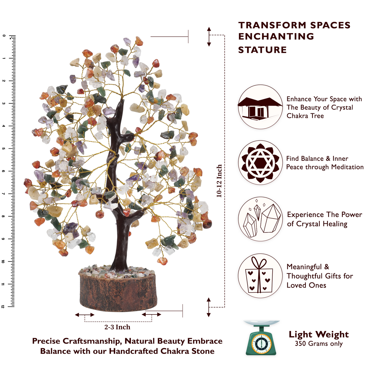 Mix Chakra Crystal Tree