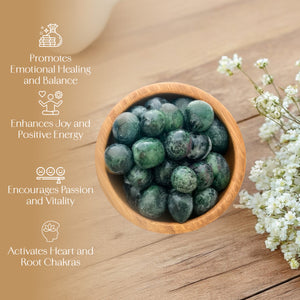 1lb Ruby Zoisite Tumbled Stone