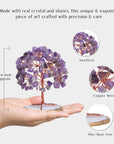 Amethyst Slice Base Crown Chakra Gemstone Tree for Peace and Calming